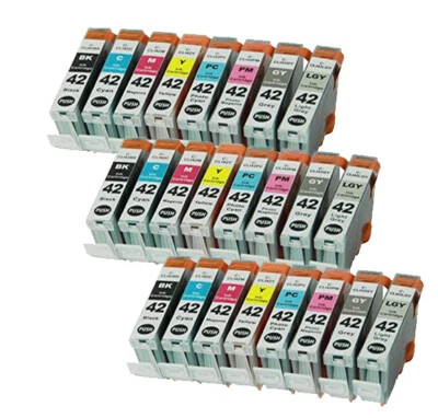  Ink Cartridge for use with CLI 42 Canon Pixma Pro-100 (B C M Y PC PM GY LGY) - Image 1 of 4