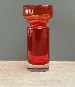 Riihimaki Riihimaen Red Vintage Art Glass Vase. Tamara Aladin. - Picture 1 of 1