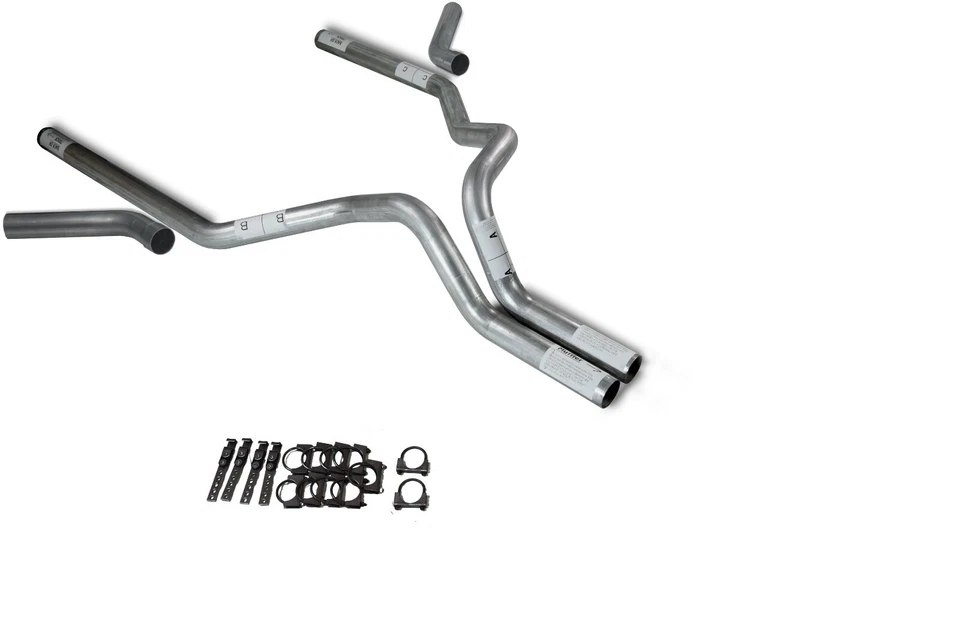 98-03 Ford F-150 3" Kit de escape doble sin silenciador salida esquina Foto 1 de 1