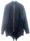 Zanerobe Mens Full Zip Jacket Long Sleeve Trech Coat Windbreaker Xxl Black