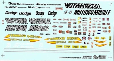 Slixx 7085 Motown Missile Don Carlton 1/24 1/25 waterslide decal - Image 1 of 3