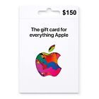 Apple ITunes App Store Gift Card $150 Value Physical/Mailed Delivery For Sale