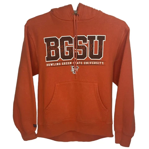 Jansport  Bowling Green BGSU Falcons Hoodie Pullover Orange Sz Medium Sweatshirt Cover
