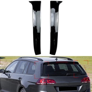 Pair Rear Window Spoiler Canard Splitter For VW Golf 7 Variant Wagon 2013-2017 - Picture 1 of 9
