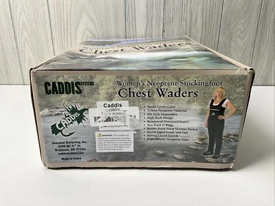 CA5907W Caddis Women's Neoprene Stockingfoot Waders, MEDIUM (M) Forest Green - Image 1 of 4