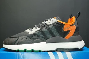 Scarpe Adidas Nite Jogger Cordura EE5549 riflettenti nere arancioni taglia UK 6 US 6,5 - Foto 1 di 12