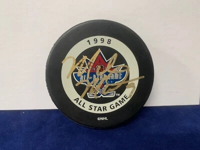 Mike Modano Autographed Signed NHL Official 1998 All Star Game Puck with PSA COA - Image 1 of 4