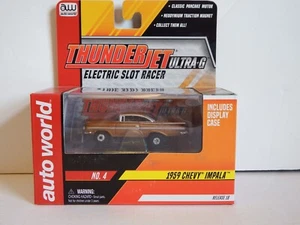 AUTO WORLD - THUNDER JET -ORANGE NO. 4 1959 CHEVY "IMPALA" - Model # SC314/48 - Picture 1 of 3