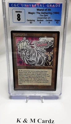 MTG - The Dark - Wand of Ith - Graded - CGC 8.0 - Vintage - Image 1 of 4