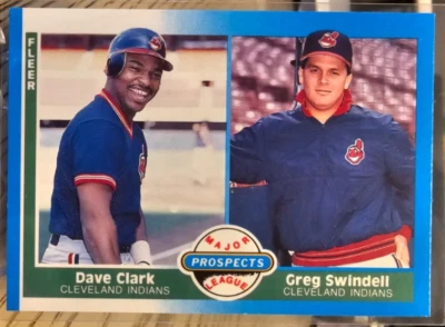 1987 Fleer Dave Clark/Greg Swindell RC #644 Cleveland Indians - Image 1 of 2