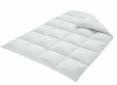 Schäfer Daunendecke Kassettendecke Canada 100% Daunen 135x200 cm 4x6 Karo weiß - Bild 1 von 4