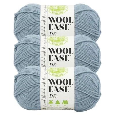 (3 Pack) Lion Brand Yarn 636-109AR Wool-Ease DK Yarn, Bluegrass - Image 1 of 4