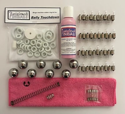 Kit de afinación de mantenimiento de máquina de pinball/bingo Bally Touchdown 1960 Foto 1 de 3