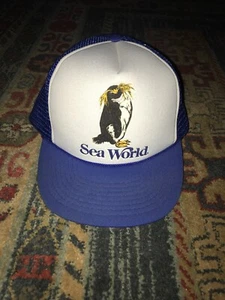 Sea World Snapback Mütze 1989 Vintage Pinguin 80er Jahre gebraucht - Bild 1 von 6