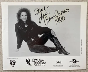 Ronna Reeves signiertes beschriftetes Foto 8 x 10" schwarzweiß Academy of Country Music Fan Fair - Bild 1 von 1