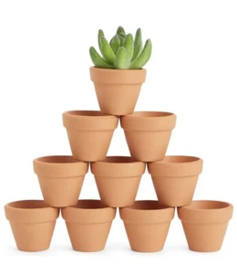 20 Pack Mini Terracotta Plant Pots for Succulents, Tiny Flowers Planters, 1x1.5" - Picture 1 of 9