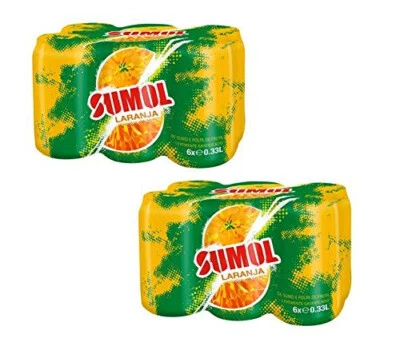 SUMOL Portuguese Sparkling Orange Beverage 12oz  (2 pack)  - Image 1 of 2
