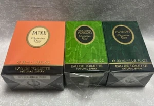 Christian Dior Dune / Tendre Poison / Poison EDT 30ml × 3 set nuovo 2505Y - Foto 1 di 10