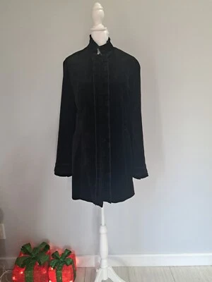 NUEVO SIN ETIQUETAS WHBM Talla XL/16/18 Abrigo Chaqueta Plisado Borde a Presión Hasta la Rodilla o Pr $250 Foto 1 de 4