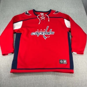 Fanatics Washington Capitals Sweater Mens XL Red Pullover Fleece NHL Hockey - Picture 1 of 7