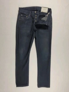 rag & bone Fit 2 Slim Jeans Men's 30x30 Vintage Navy Straight Button Fly Denim - Picture 1 of 17