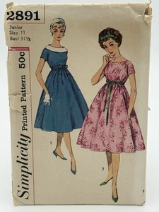 Vintage Simplicity 2891; 1959; Umstandskleid in Junior und Misses 50’s Fashion - Bild 1 von 5