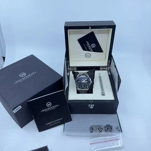 NUEVO Melbourne Watch Company Sorrento Reloj de Pulsera Automático Negro Plateado Para Hombres OS - Imagen 1 de 11