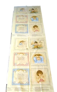 Beten lernen für Kinder gestempelt Stoff neu zum Basteln Anleitung Posten von 2  - Bild 1 von 8