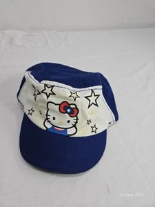 Sanrio Hello Kitty 2012 Girl 4-8 Cadet Hat "Fourth Of July" -Blue/White. Cute! - Picture 1 of 5