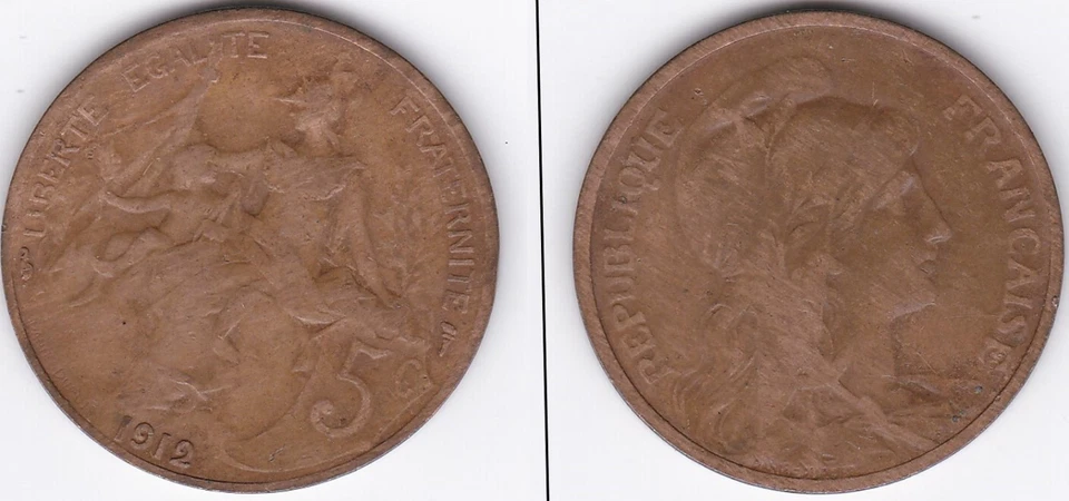 5  centimes  1912 - Photo 1/1