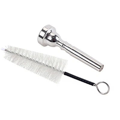 Bocchino per tromba professionale metallo placcato argento Trompeta forma di - Immagine 1 di 4
