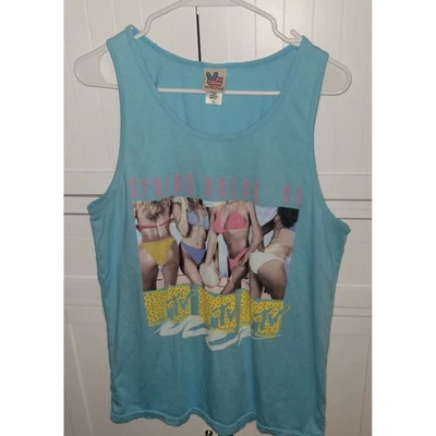 Топ безрукавка Junk Food MTV Spring Break 86 графический синий размер L - Изображение 1 из 4