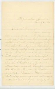 1891 St. Johnsbury VT Carta Registro Viaje en Tren Reflexiones Familiares e Iglesia - Imagen 1 de 5