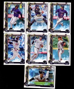2025 TOPPS HOLIDAY COLORADO ROCKIES TEAM SET  VEEN RC - Picture 1 of 1