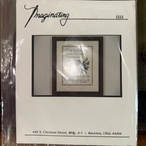 NEU GEZÄHLTES KREUZSTICH SET IMAGINIEREND "DIES IST DER TAG" #1113 PSALM 118:24 - Bild 1 von 2