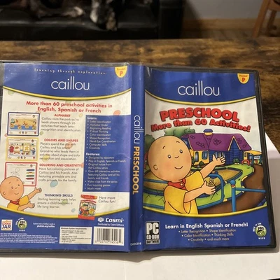 CD-ROM PC 60+ actividades preescolar Caillou 2011  Foto 1 de 4