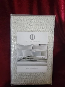 Hotel Collection Euro Pillow Sham Tessellate Collection Zipper Closure - Picture 1 of 2