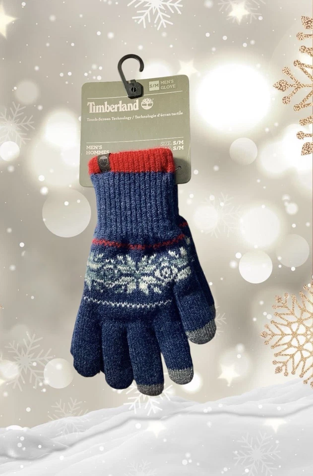 Nuevos Guantes Suéter Nórdicos Timberland Talla Hombre S/M Azul Foto 1 de 1