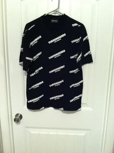 Camiseta The Hundreds Grande Para Hombre Negra con Letras Blancas Manga Corta Los Ángeles - Imagen 1 de 6