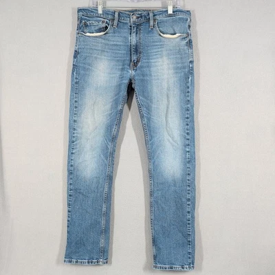 Jeans Levi's 513 para hombre 34x32 azul ajustado recto denim Foto 1 de 4