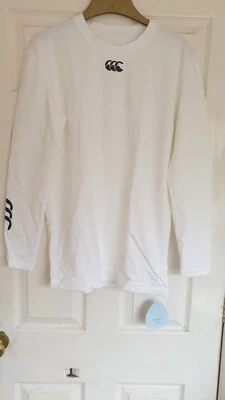 CANTERBURY - CCC- BASELAYER COLD- LONG SLEEVE - WHITE - 3XL - Image 1 of 2