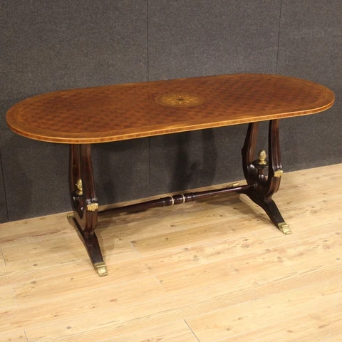 Dining table antique style Art Deco furniture console writing desk 20th century Cover