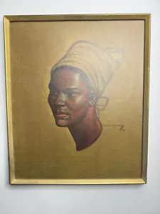 Vintage “Zulu Maiden” By Tretchikoff Framed MCM 1952 Print - Picture 1 of 7
