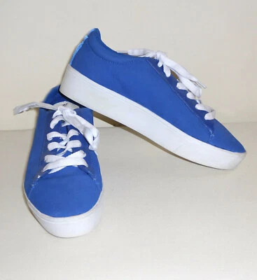 Zapatillas Nine West para mujer de gamuza azul con suela de plataforma de 1 pulgada - Talla 9M Foto 1 de 4