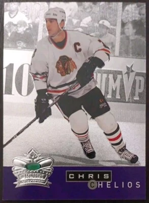 1995 - 1996 Parkhurst International Chris Chelios Crown Collection Silver #13 - Image 1 of 2