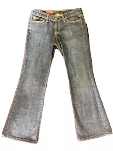 Jeans svasati donna ADRIANO GOLDSCHMIED The Club effetto invecchiato TAGLIA 28R $172 Y2K - Foto 1 di 12