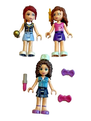 LEGO Friends minifigures Mia, Olivia, Sophie veterinarian with accessories - Image 1 of 4