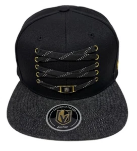 Zephyr NHL Vegas Golden Knights RARE Lacer "Timeless" Flat Bill SnapBack Hat NWT - Picture 1 of 5