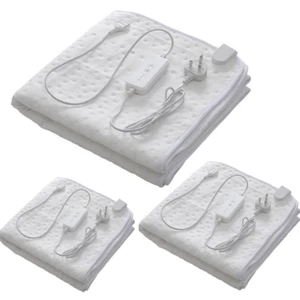 Electric Blanket Single Double King Heated Bed Under Warmer Blanket Washable - Picture 1 of 41