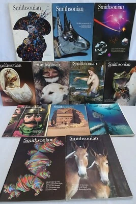 Vintage Smithsonian Magazine Lot Of 12 Issues 1983 Entire Year Jan - Dec EUC - Image 1 of 4